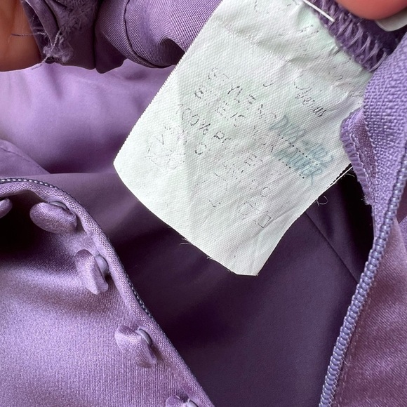 Elegant Purple Strapless Gown - Picture 3 of 3